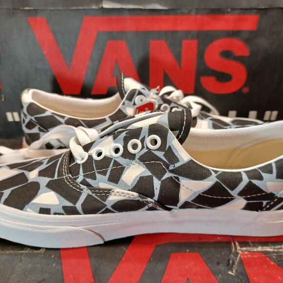 Vans Men's 5.5/Women's 7 Mosaic Black Blue White Checkerboard Canvas VN0A54F19M1 - Picture 11 of 12